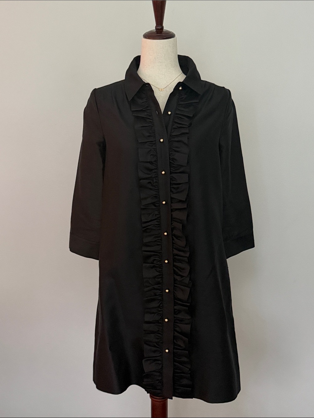 Kate Spade New Bethanne Structured Silk Button Down Dress